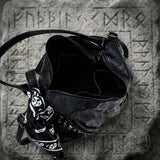 Studded Skull Large-Capacity PU Leather Crossbody Shoulder Bag