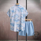 Stylish Botanical Casual Vacation Shirt and Shorts Set
