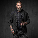 Stylish Button-Front Slim Solid Color Knit Cardigan | Gthic.com