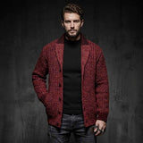 Stylish Button-Front Slim Solid Color Knit Cardigan | Gthic.com