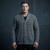 Stylish Button-Front Slim Solid Color Knit Cardigan | Gthic.com