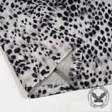 Stylish Crew Neck Reversible Leopard Print T-shirt