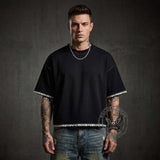 Stylish Crew Neck Reversible Leopard Print T-shirt | Gthic.com