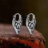 Stylish Openwork Carved Stainless Steel Earrings