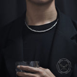 Stylish Peace Pattern Sterling Silver Necklace | Gthic.com