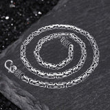 Stylish Peace Pattern Sterling Silver Necklace | Gthic.com