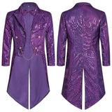 Stylish Sequin Performance Long Tailcoat Coat