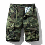 Stylish Street Camo Casual Straight Cargo Shorts