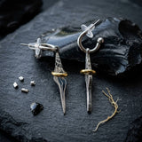 Stylish Unique Stainless Steel Conch Drop Earrings | Gthic.com