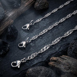 Stylish Water-Wave Stainless Steel Chain Necklace