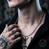 Stylish Water-Wave Stainless Steel Chain Necklace | Gthic.com