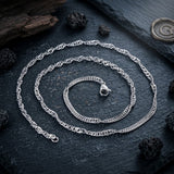 Stylish Water-Wave Stainless Steel Chain Necklace | Gthic.com
