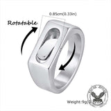 Stylsh Versatile Stainless Steel Spinner Ring
