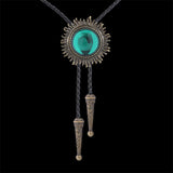 Sun Design Gem-set Alloy Bolo Tie | Gthic.com