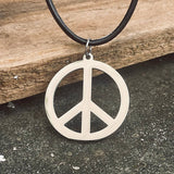 Symbol Of Peace Stainless Steel Pendant