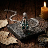 Teardrop Cage Cremation Urn Stainless Steel Necklace