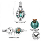 Teardrop Cage Cremation Urn Stainless Steel Necklace