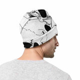 Terrible White Skull Print Warm Knitted Beanies Hat