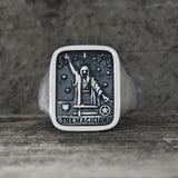 The Magician Tarot Card Sterling Silver Ring | Gthic.com