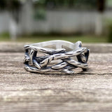 Thistles and Thorns Sterling Silver Ring | Gthic.com