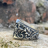 Thor’s Hammer Triquetra Sterling Silver Viking Ring | Gthic.com
