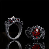 Thorns Gem-set Sterling Silver Gothic Ring | Gthic.com