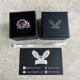 Thorns Gem-set Sterling Silver Gothic Ring