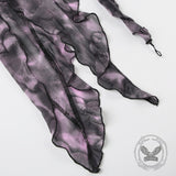 Tie-dye Butterfly Rose Irregular Ruffle Camisole