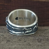 Till Death Do Us Part Skull Gem Sterling Silver Couple Ring
