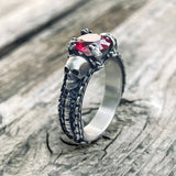 Treasure Keeper Sterling Silver Skull Ring | Gthic.com