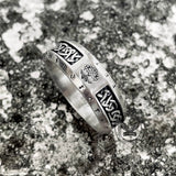 Tree Of Life Knot Sterling Silver Viking Band Ring | Gthic.com