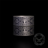 Tree of Life Valknut Viking Sterling Silver Triskele Ring