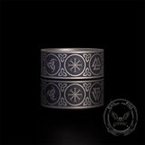 Tree of Life Valknut Viking Sterling Silver Triskele Ring