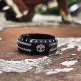 Tree of Life Viking Runes Stainless Steel Ring | Gthic.com
