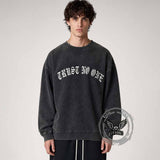 Trust No One Vintage Washed Sweatshirt | Gthic.com