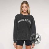 Trust No One Vintage Washed Sweatshirt | Gthic.com