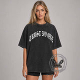 Trust No One Vintage Washed T-shirt | Gthic.com