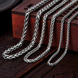Twist Sterling Silver Chain Necklace | Gthic.com