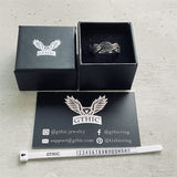 Twisted Viking Runes Stainless Steel Ring