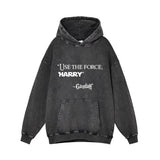 Use the Force Harry Gandalf Vintage Washed Hoodie 01 | Gthic.com