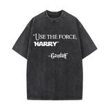 Use the Force Harry Gandalf Vintage Washed T-shirt 01 | Gthic.com