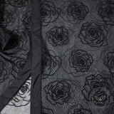 Vacation Style Rose Mesh See Through Short Sleeve Shirt