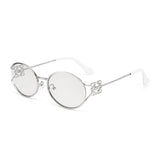 Versatile Metal Oval Bow PC Sunglasses | Gthic.com