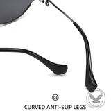 Versatile Metal Oval Bow PC Sunglasses | Gthic.com