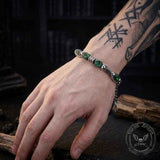 Versatile Natural Stone Beads Stainless Steel Bracelet | Gthic.com