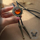 Versatile Shiny Sun Western Cowboy Alloy Bolo Tie | Gthic.com