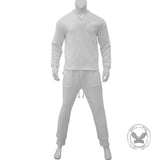 Versatile V-Neck Jacquard Casual Knit Top Pants Set