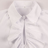 Disfraz de Halloween de camisa con volantes de vampiro victoriano