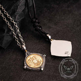 Victory Wings Double Headed Eagle Sterling Silver Pendant 01 | Gthic.com