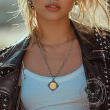 Victory Wings Double Headed Eagle Sterling Silver Pendant 02 | Gthic.com